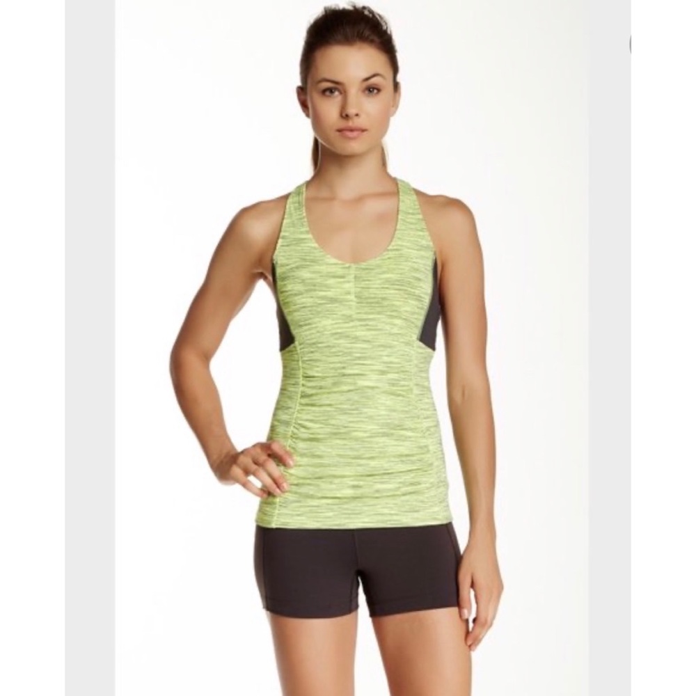Lucy yellow and gray size XS Perfect Core halter tank top